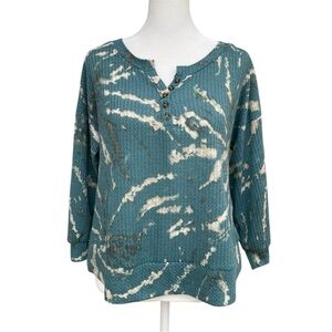 True Craft Tie Dye Thermal Relaxed Fit Long Sleeve Top